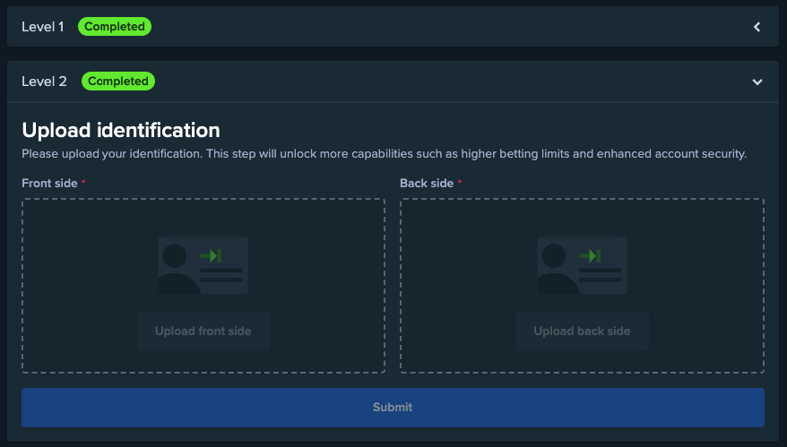 Stake Level 2 Verification